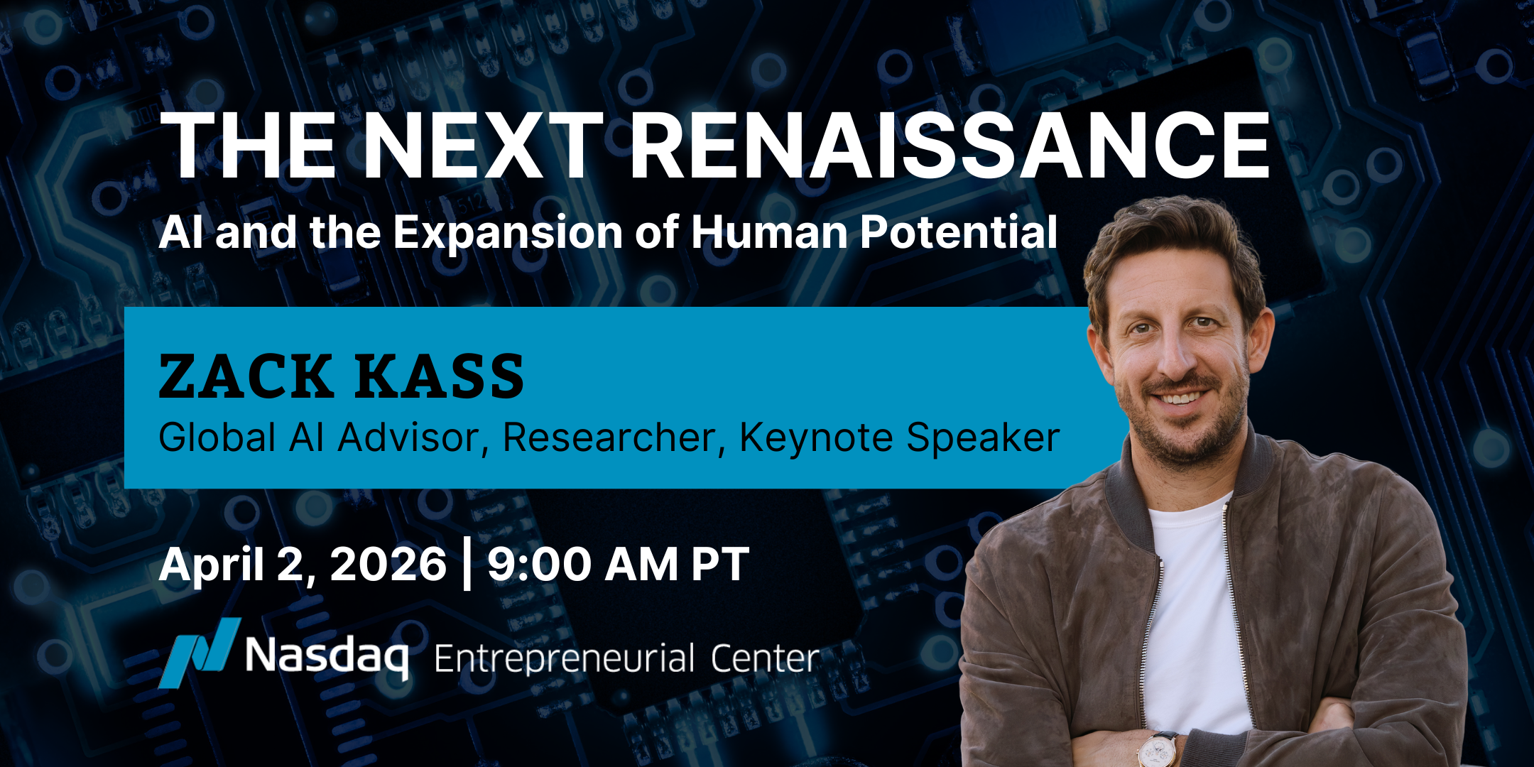 4.2.26 at 12pm PT The Next Renaissance with Zack Kass