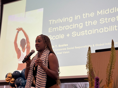 Speaker presenting at Milestone Summit 2025 in Chicago